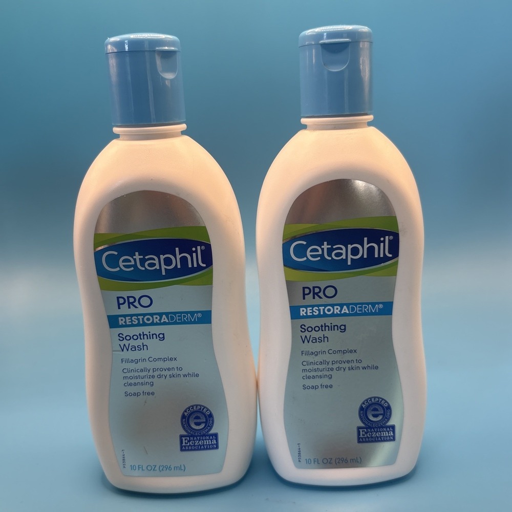 2 Pack - Cetaphil PRO RESTORADERM Soothing Wash 10 Fl oz